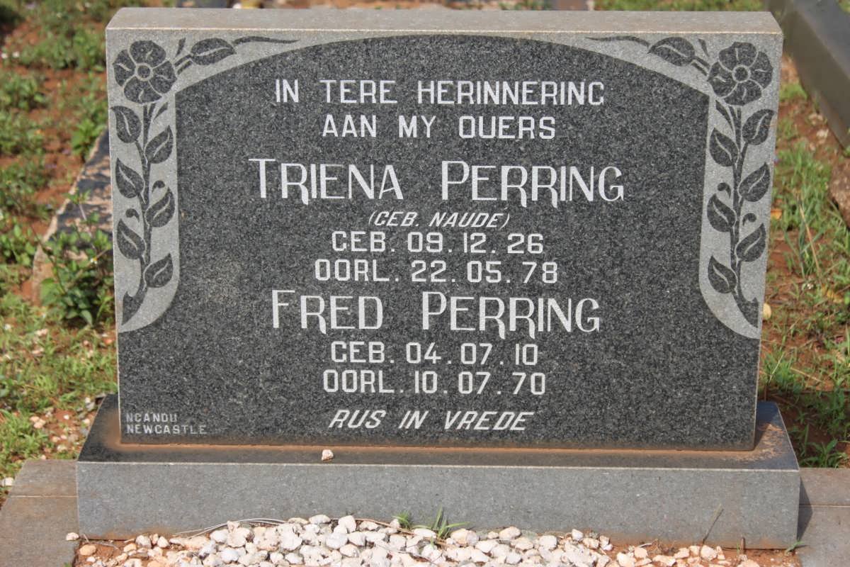 PERRING Fred 1910-1970 &amp; Triena NAUDE 1926-1978