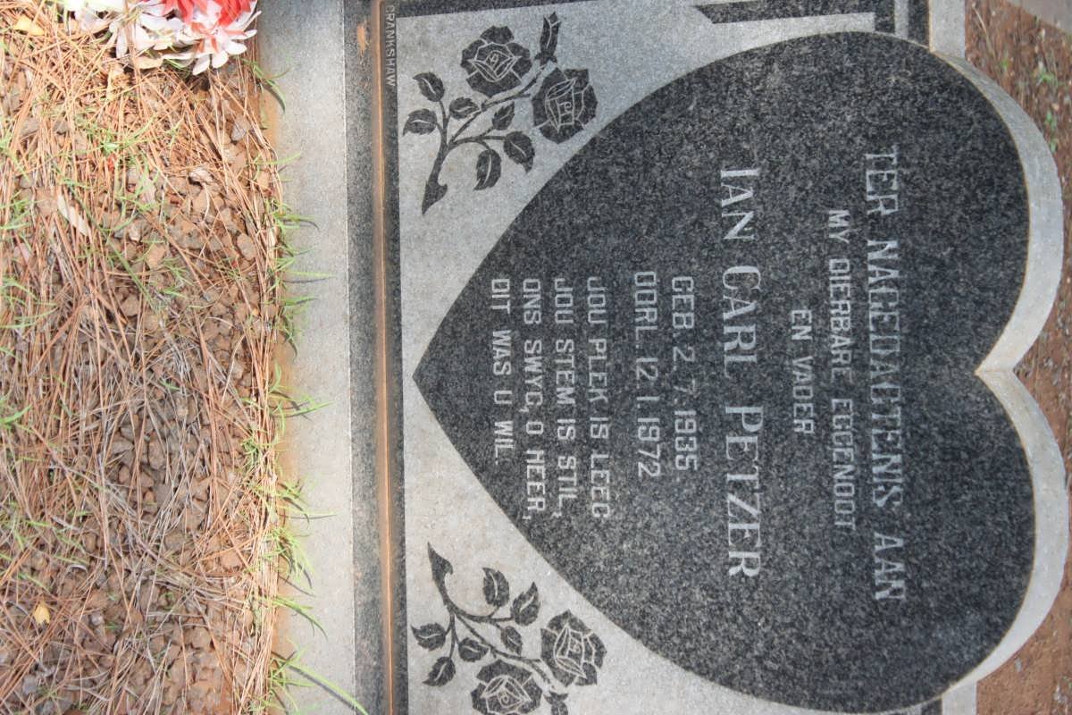 PETZER Ian Carl 1935-1972