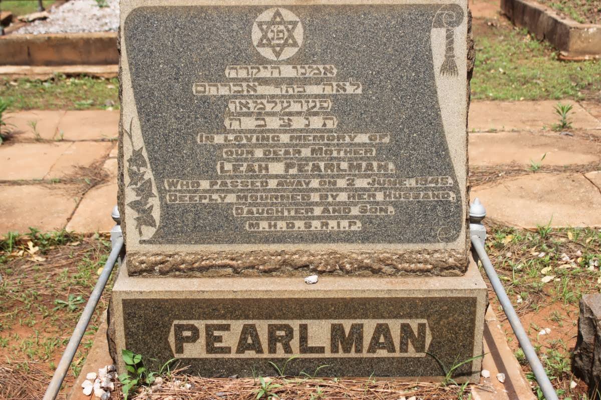 PEARLMAN Leah -1946