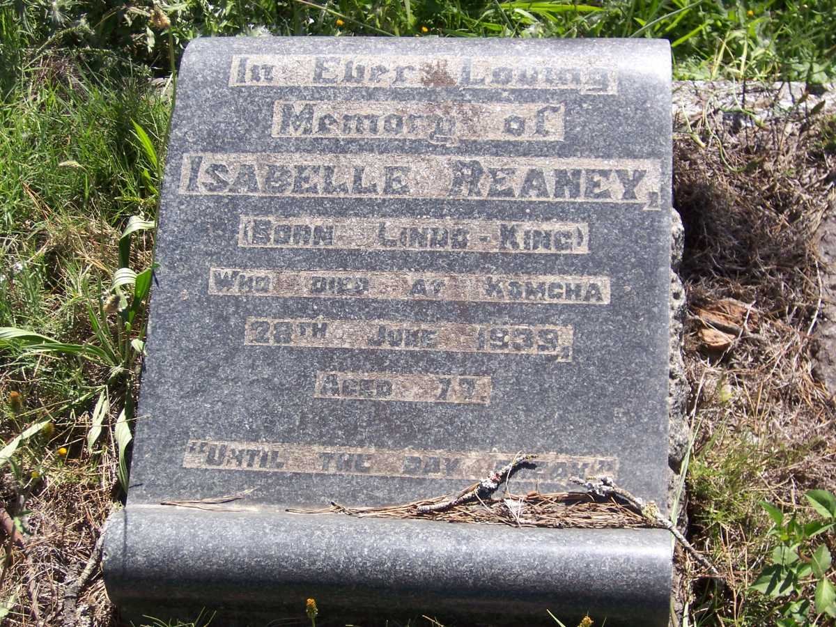 REANEY Isabelle nee LINDD-KING -1939
