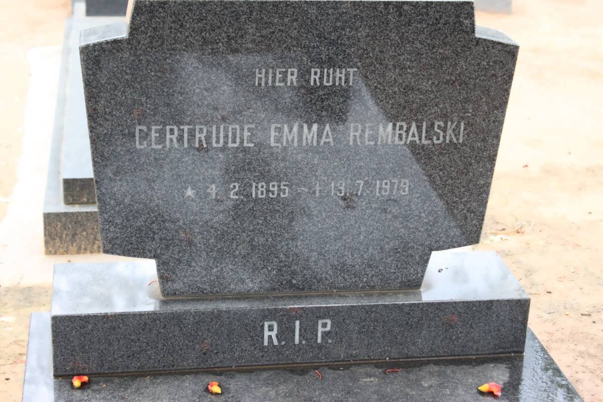 REMBALSKI Gertrude Emma 1895-1979