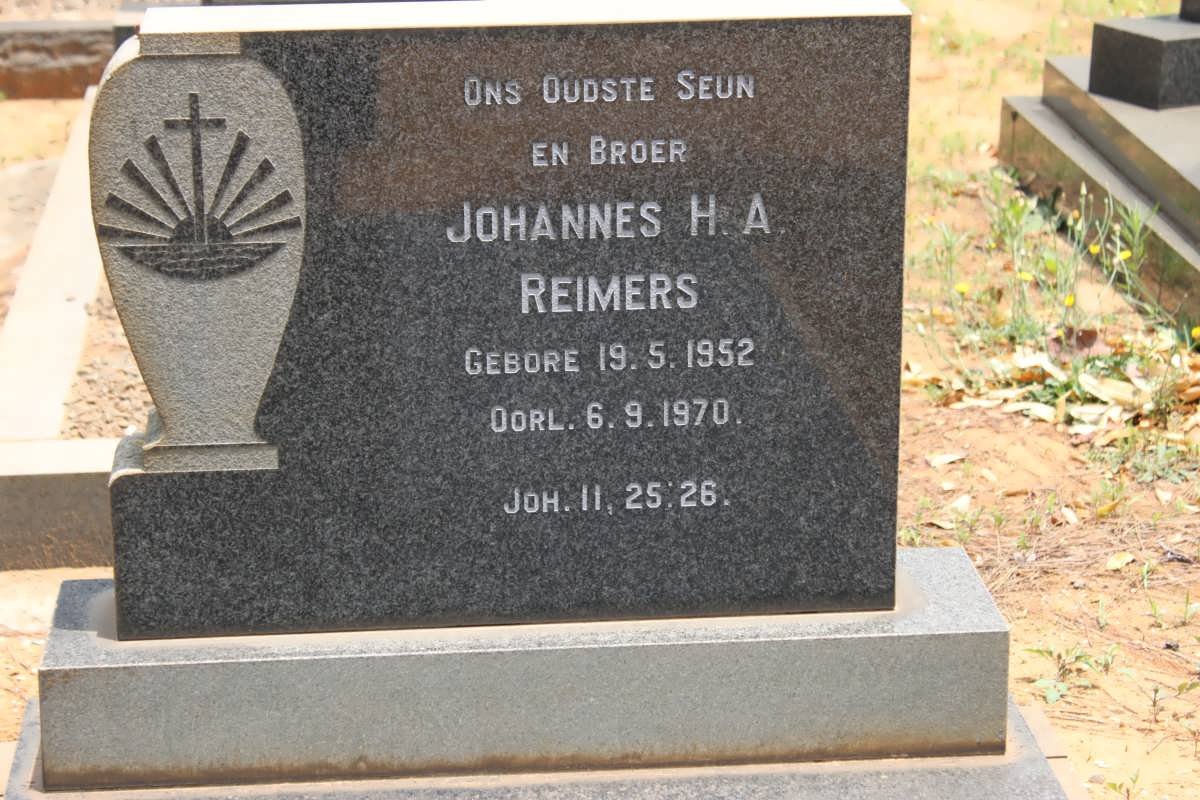 REIMERS Johannes H.A. 1952-1970