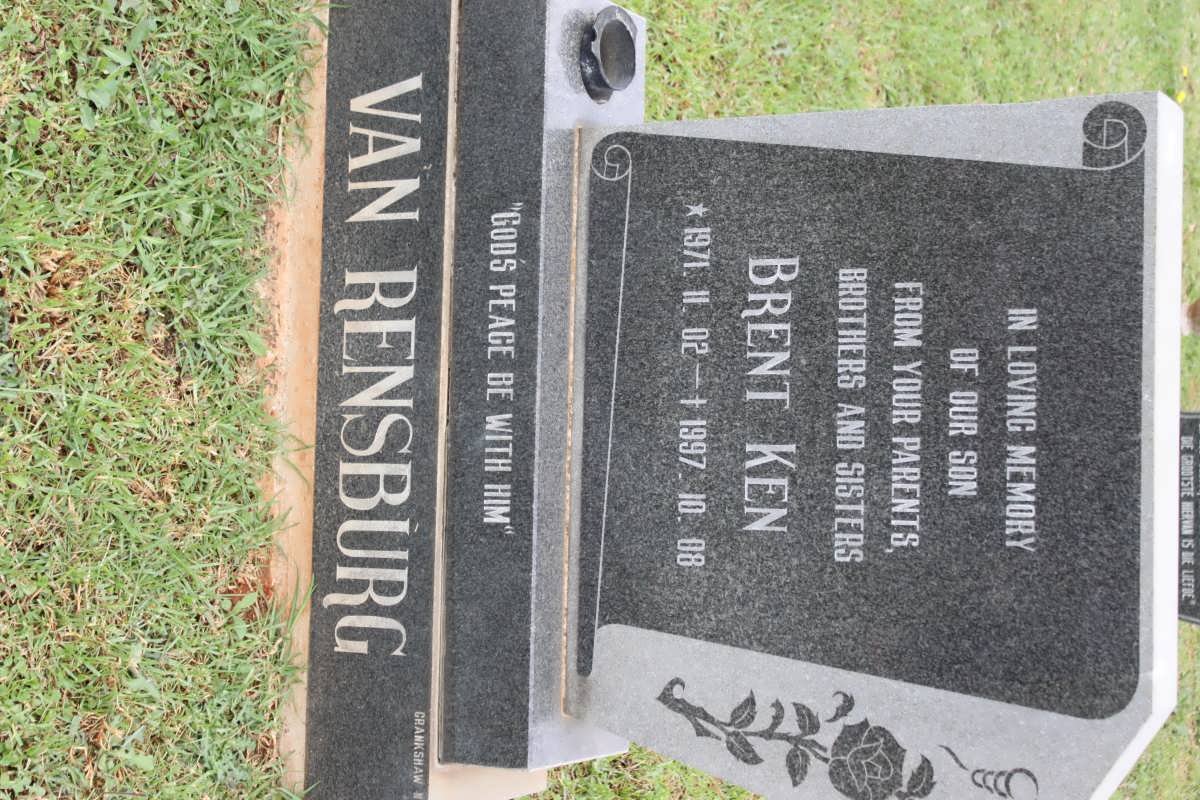 RENSBURG Brent Ken, van 1971-1997