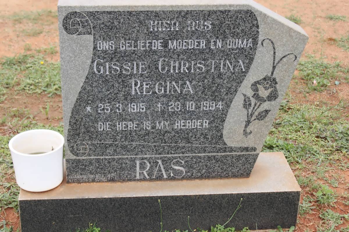 RAS Gissie Christina Regina 1915-1994