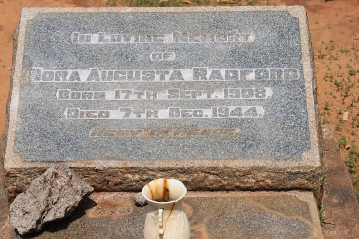 RADFORD Dora Augusta 1908-1944