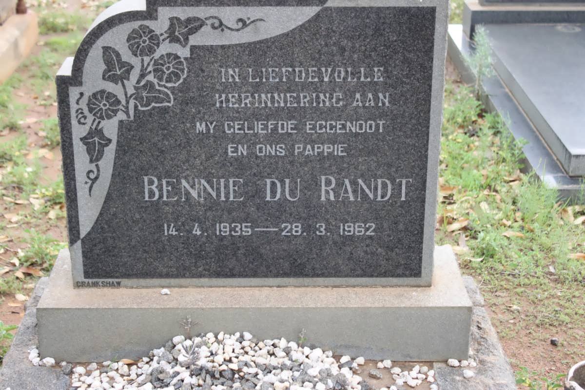 RANDT Bennie, du 1935-1962