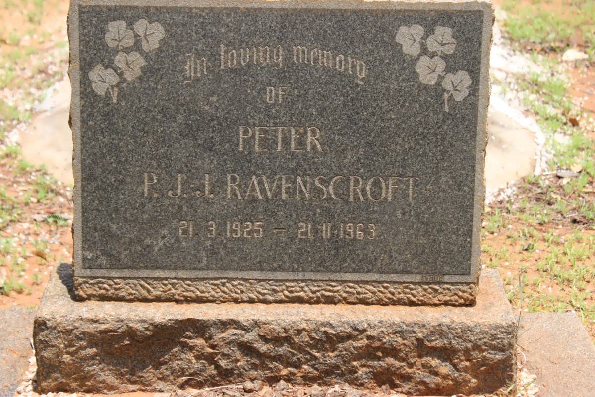 RAVENSCROFT P.J.J 1925-1963