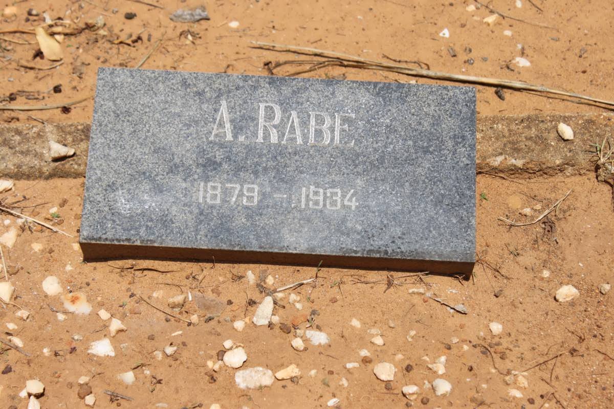 RABE A. 1879-1934