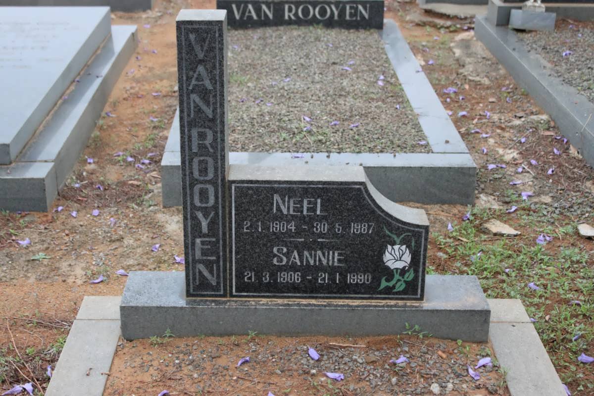 ROOYEN Neel, van 1904-1987 &amp; Sannie 1906-1990
