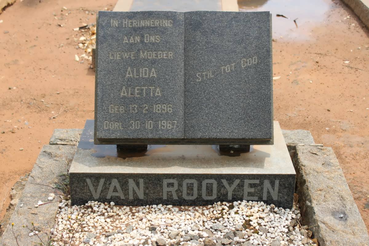 ROOYEN Alida Aletta, van 1896-1967