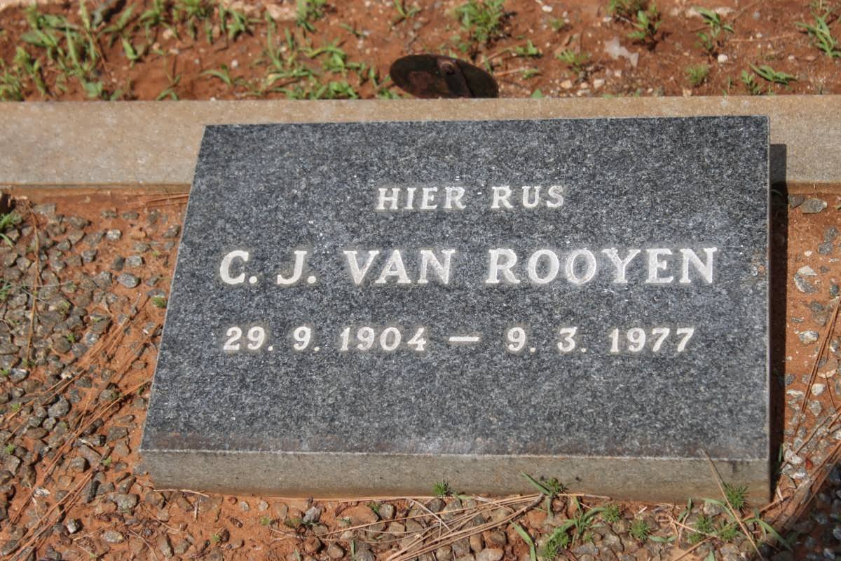 ROOYEN C.J., van 1904-1977