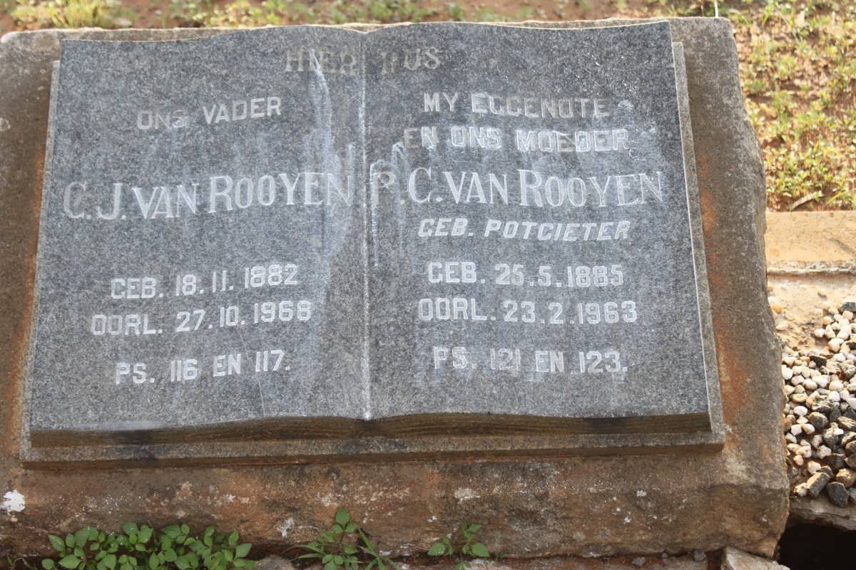 ROOYEN C.J., van 1882-1968 &amp; P.C. POTGIETER 1885-1963