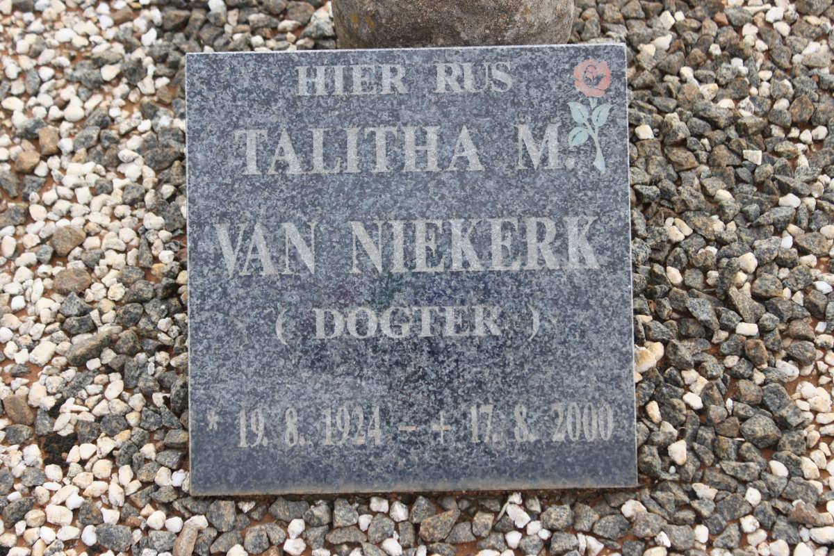NIEKERK Talitha M., van 1924-2000