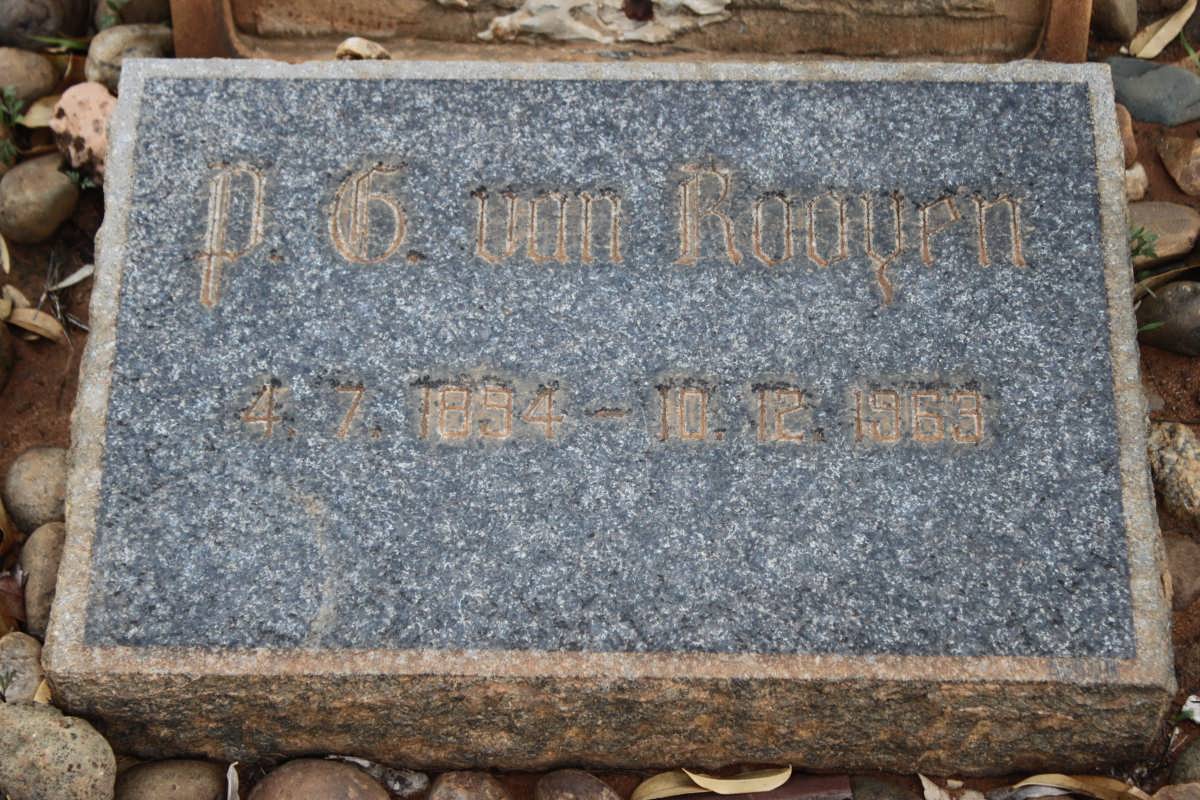 ROOYEN P.C., van 1894-1963