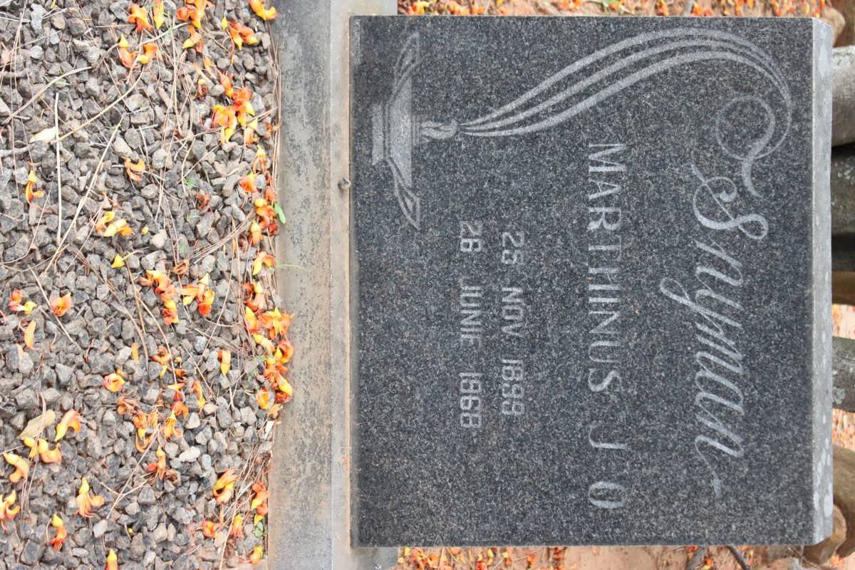 SNYMAN Marthinus J.O. 1899-1968