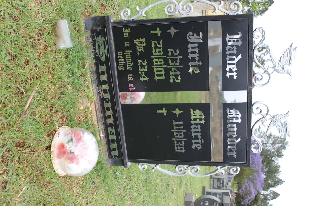 SNYMAN Jurie 1942-2001 &amp; Marie 1939-