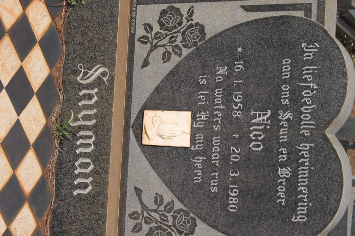 SNYMAN Nico 1958-1980