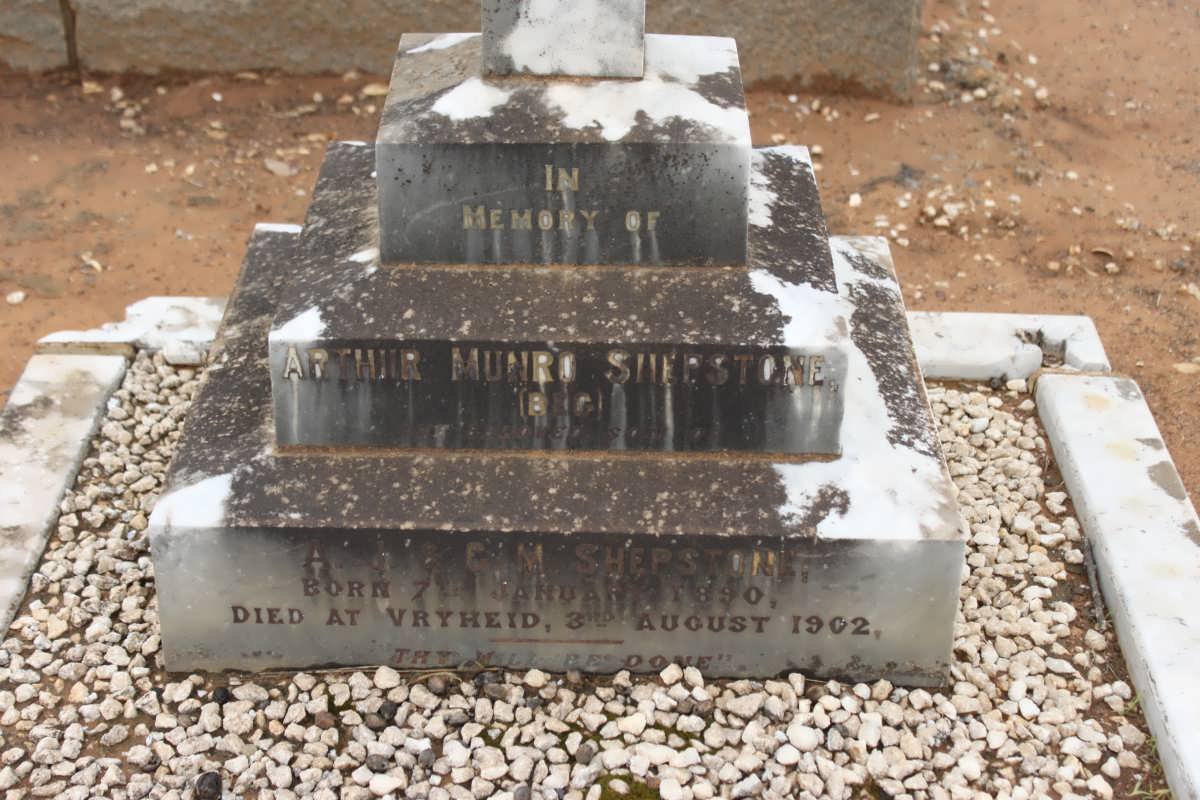 SHEPSTONE Arthur Munro 1890-1901