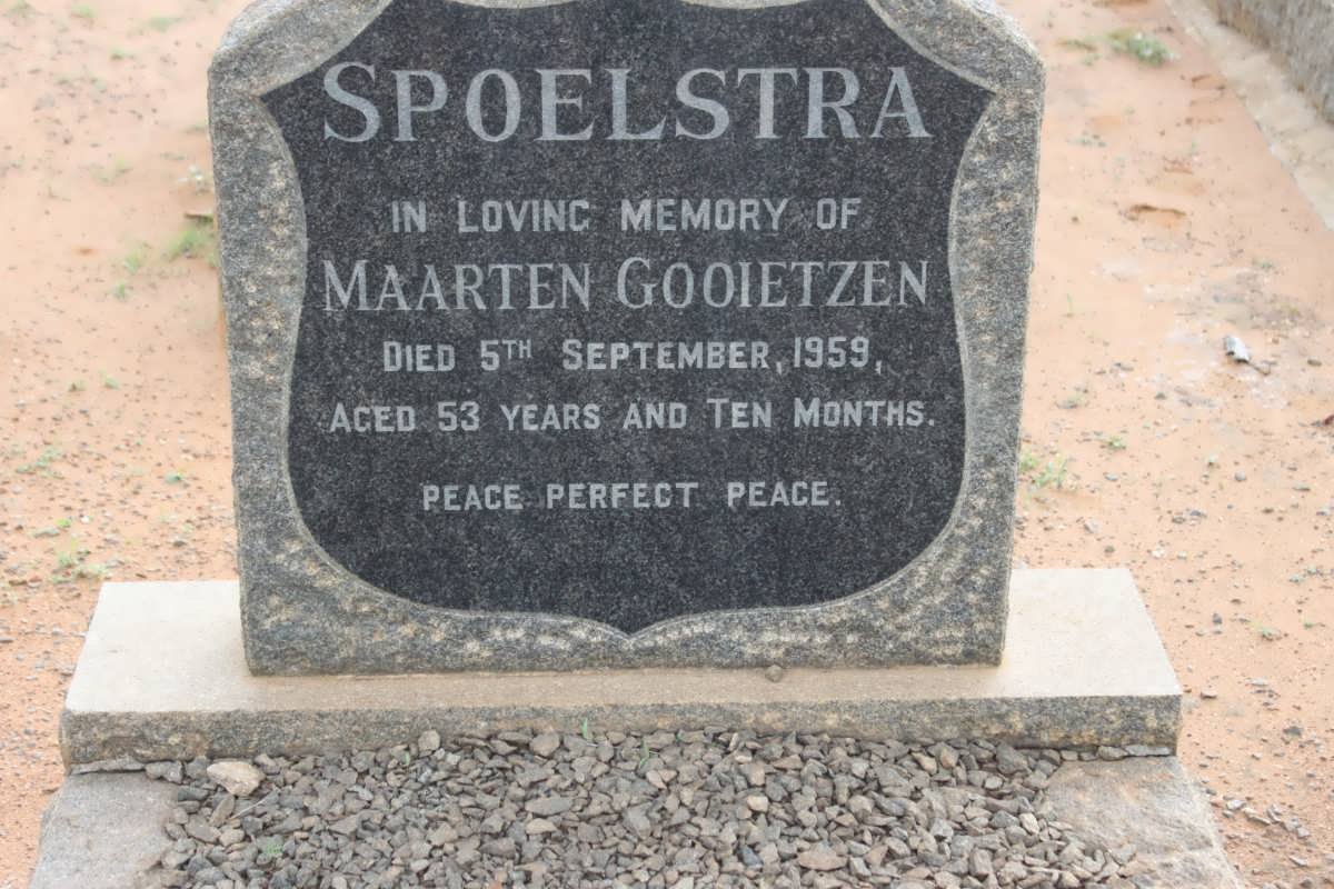 SPOELSTRA Maarten Gooietzen -1959