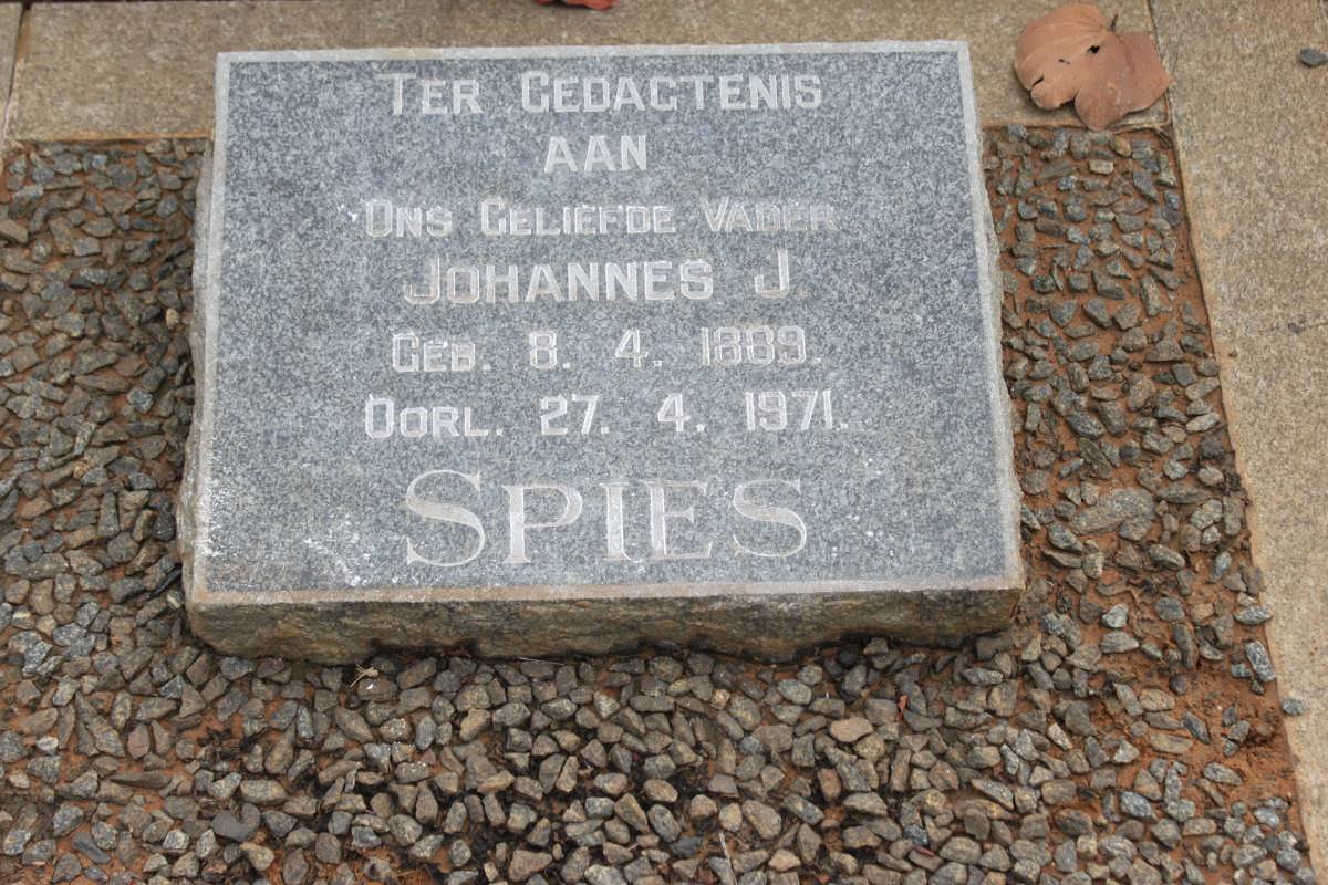 SPIES Johannes J. 1889-1971