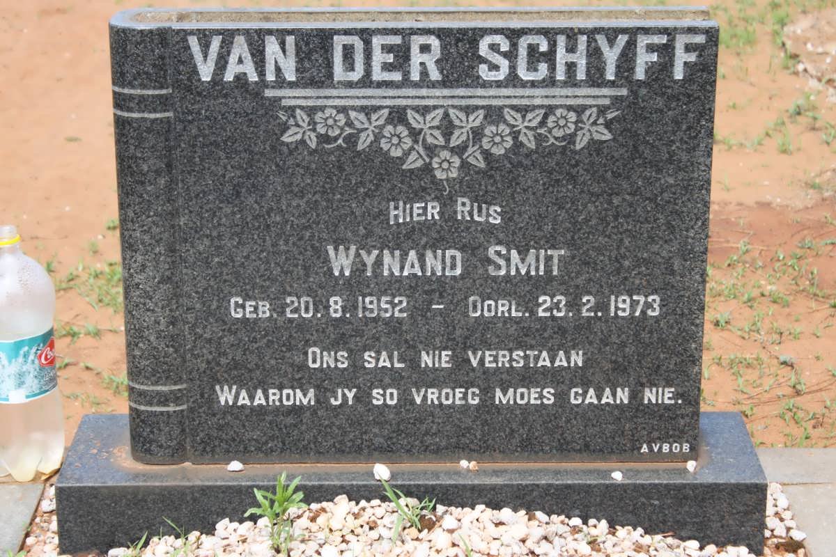 SCHYFF Wynand Smit, van der 1952-1973