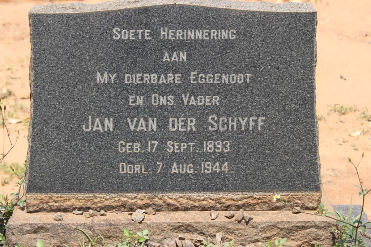 SCHYFF Jan, van der 1893-1944