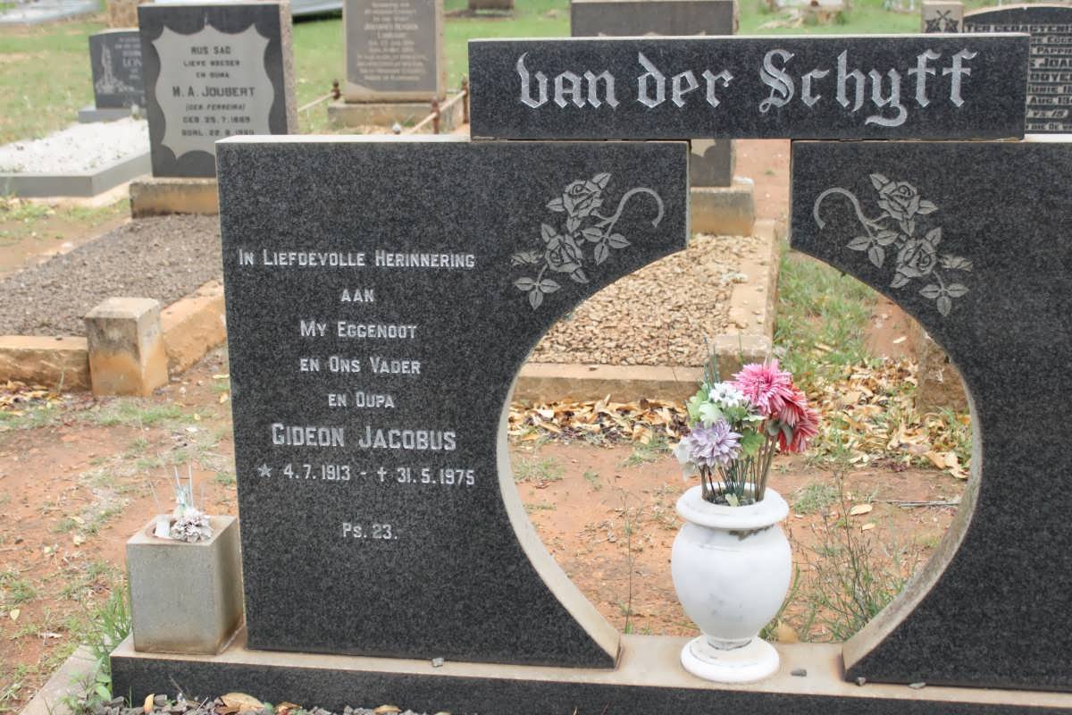 SCHYFF Gideon Jacobus, van der 1913-1975