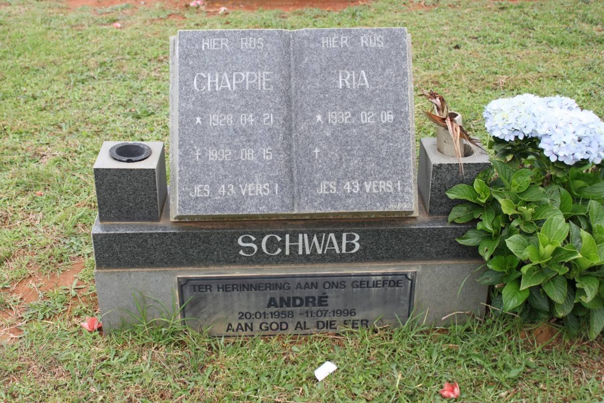 SCHWAB Chappie 1928-1992 &amp; Ria 1932- 