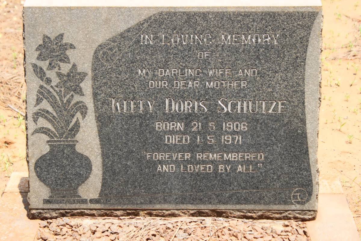 SCHUTZE Kitty Doris 1906-1971