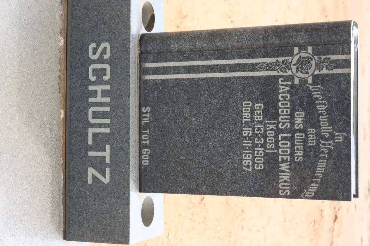 SCHULTZ Jacobus Lodewikus 1909-1967
