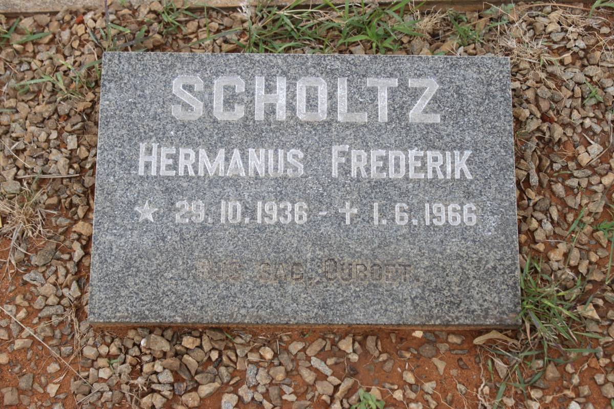 SCHOLTZ Hermanus Frederik 1936-1966