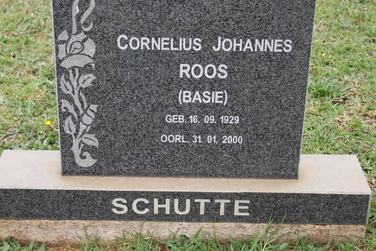SCHUTTE Cornelius Johannes Roos 1929-2000
