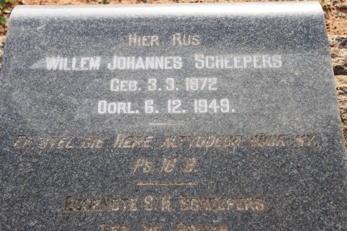 SCHEEPERS Willem Johannes 1872-1949