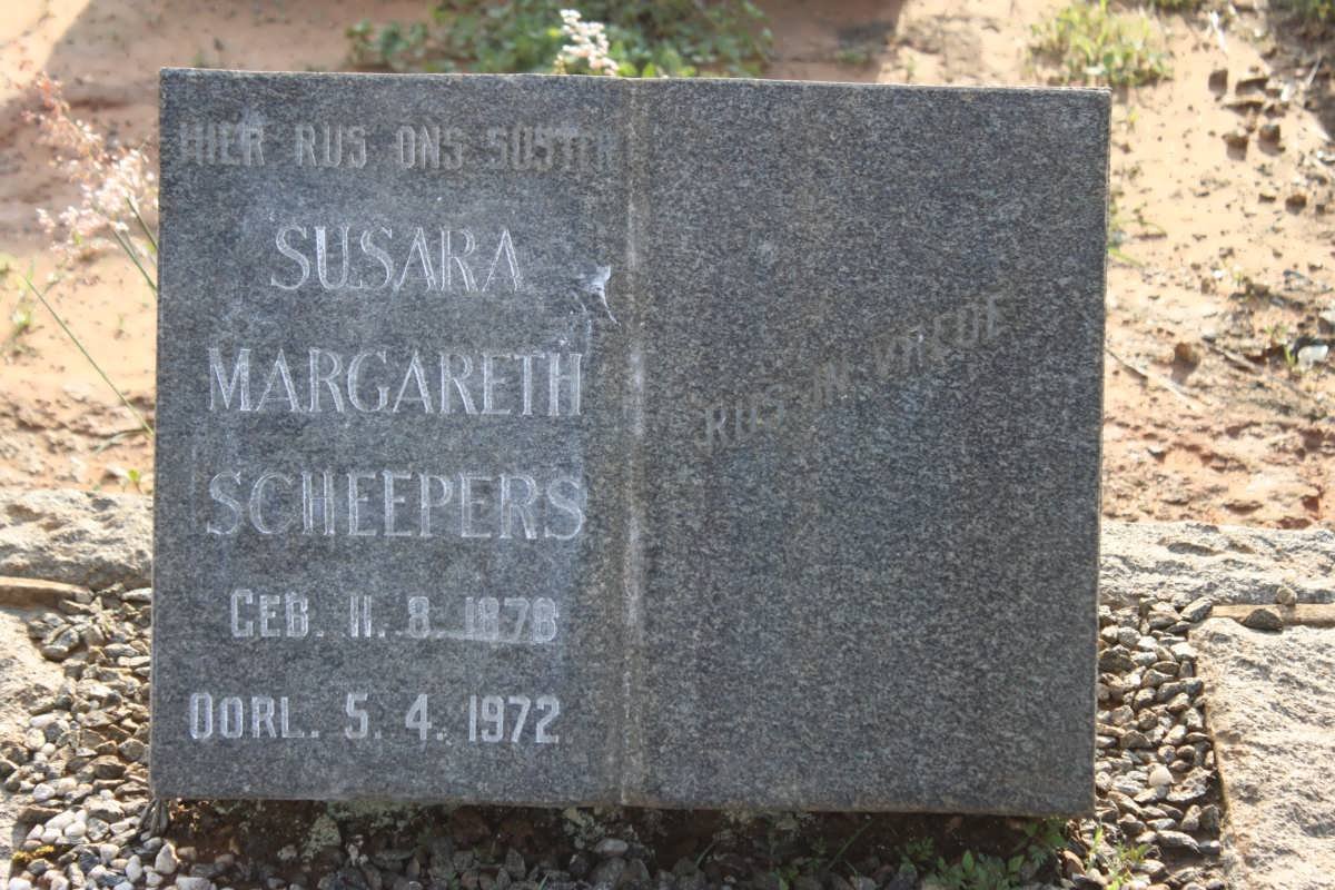 SCHEEPERS Susara Margareth 1878-1972