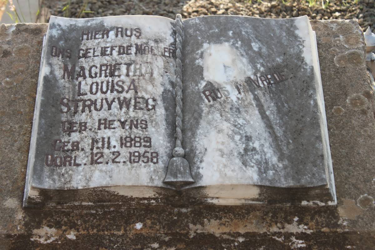 STRUYWEG Magrietha Louisa nee HEYNS 1889-1958