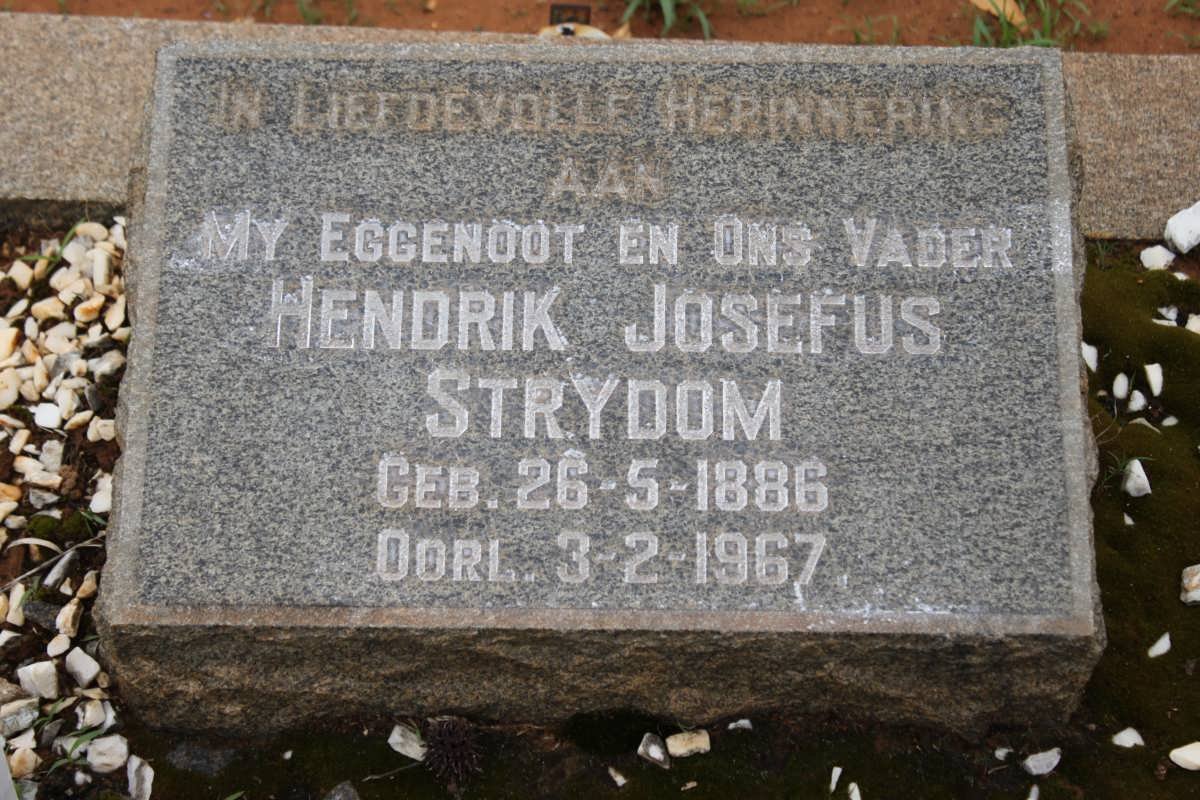 STRYDOM Hendrik Josefus 1886-1967