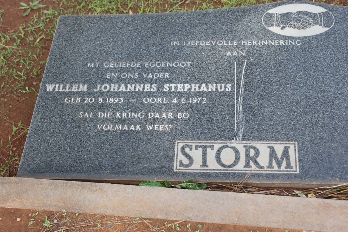 STORM Willem Johannes Stephanus 1893-1972