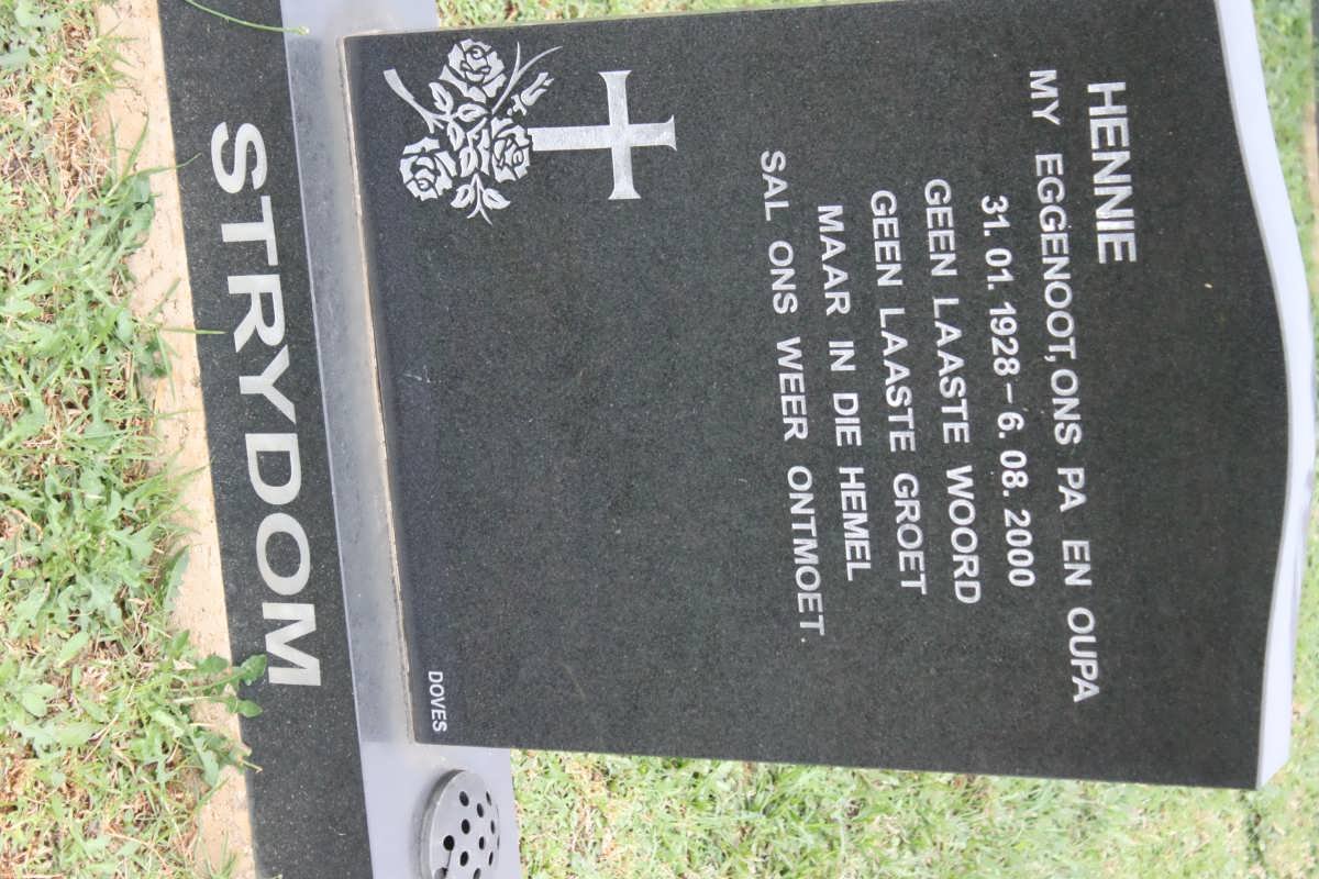 STRYDOM Hennie 1928-2000