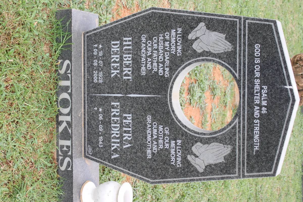 STOKES Hubert Derek 1928-2000 &amp; Petra Fredrika 1943-