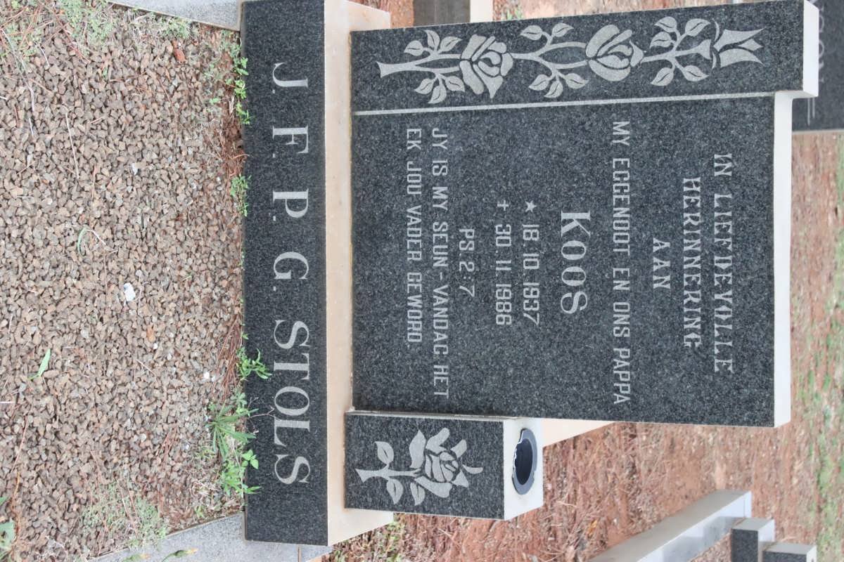 STOLS J.F.P.G. 1937-1986