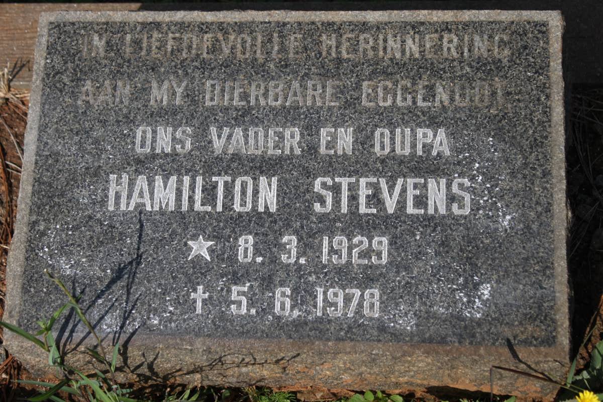 STEVENS Hamilton 1929-1978