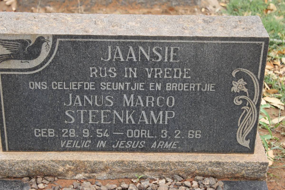 STEENKAMP Janus Marco 1954-1966