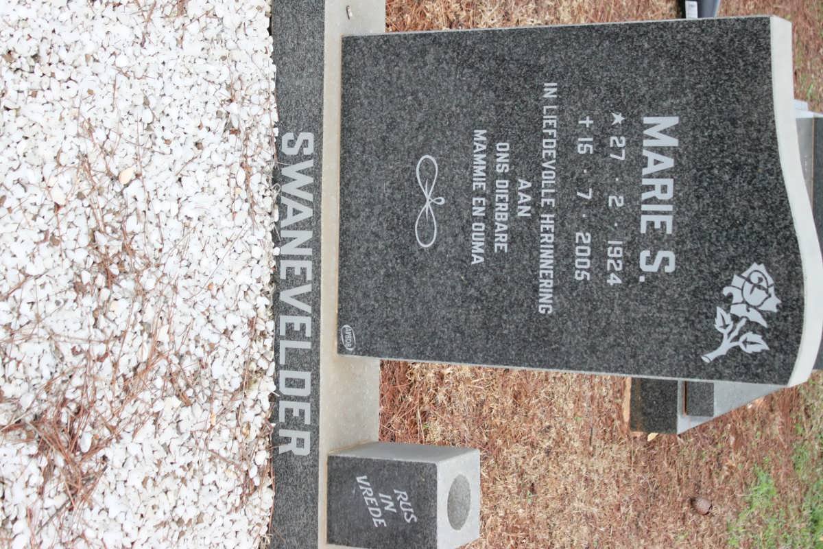SWANEVELDER Marie S. 1924-2005