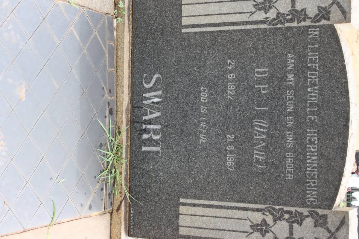 SWART D.P.J. 1922-1967
