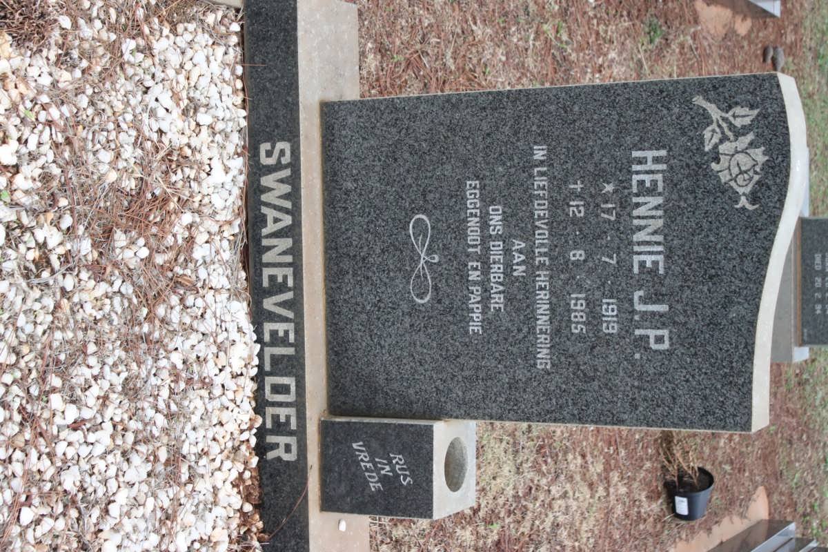 SWANEVELDER Hennie J.P. 1919-1985
