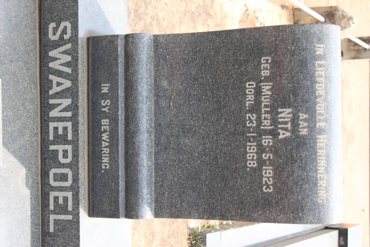 SWANEPOEL Nita nee MULLER 1923-1968