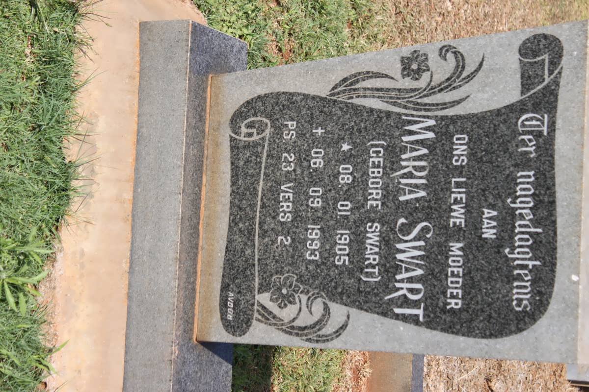 SWART Maria nee SWART 1905-1993