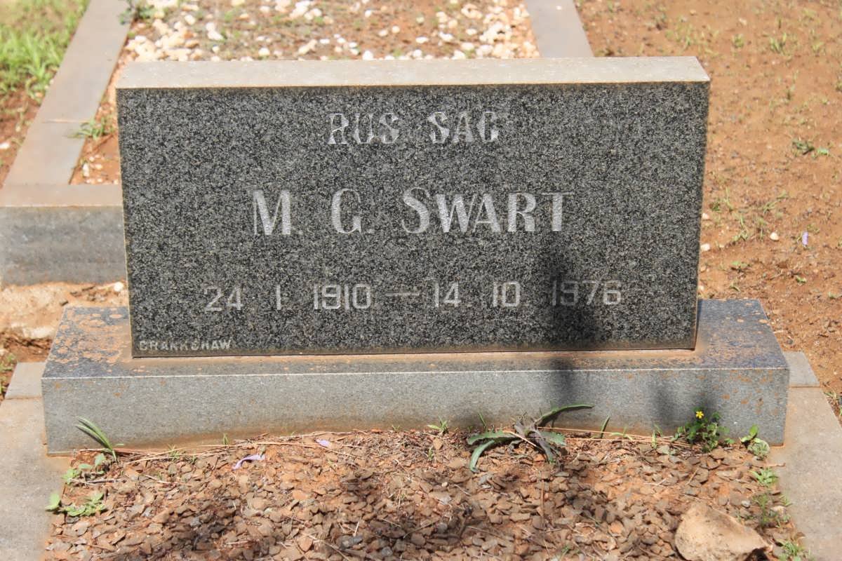 SWART M.G. 1910-1976