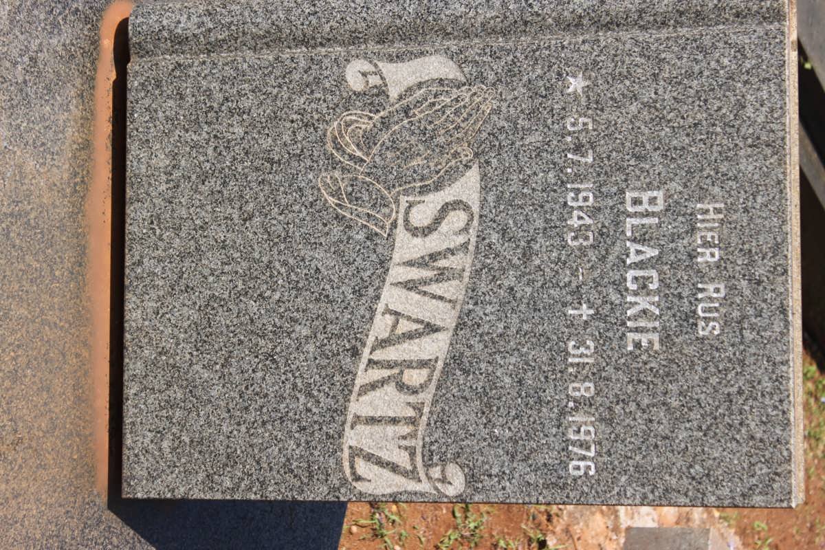 SWARTZ Blackie 1943-1976