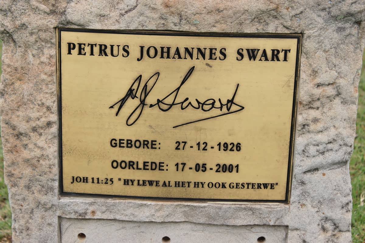 SWART Petrus Johannes 1926-2001